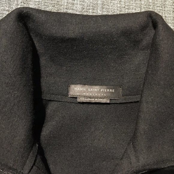 Cool black wool oversized jacket, MSP size 2 (M/US 8) - Picture 10 of 14